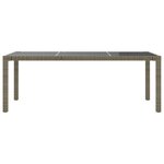 vidaXL Ensemble à manger d'extérieur 9Pièces coussins Résine tressée Gris