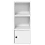 vidaXL Bibliothèque blanc 31x24x77 cm bois d'ingénierie