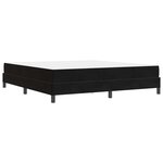 vidaXL Lit boxspring avec matelas Noir 180 x 200 cm Velours