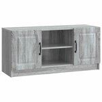 vidaXL Meuble TV Sonoma gris 102 x 34 5 x 47 cm Bois d'ingénierie