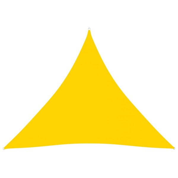 vidaXL Voile de parasol Tissu Oxford triangulaire 3x3x3 m Jaune