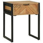 Table de chevet vidaXL 40x35x50 cm en bois massif d'acacia