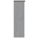 vidaXL Garde-robe BODO gris 146x53 5x173 cm bois massif de pin