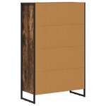 vidaXL Bibliothèque Chêne Fumé 99 5 x 30 x 108 5 cm Bois d'ingénierie