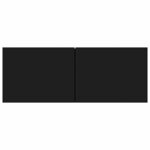 vidaXL Meuble TV Noir 80x30x30 cm Bois d’ingénierie