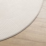 vidaXL Tapis IZA poils courts style scandinave crème Ø 200 cm