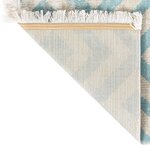 vidaXL Tapis à tissage plat d'extérieur 80x250 cm Vert et beige