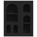 vidaXL Armoire suspendue Noir 59 x 20 x 71 5 cm Bois d'ingénierie