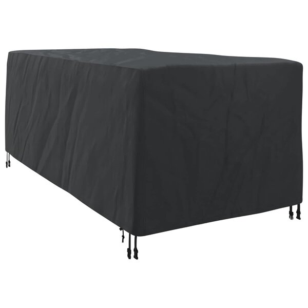 vidaXL Housse de Transat Uni Noir 205 x 100 x 70 cm tissu