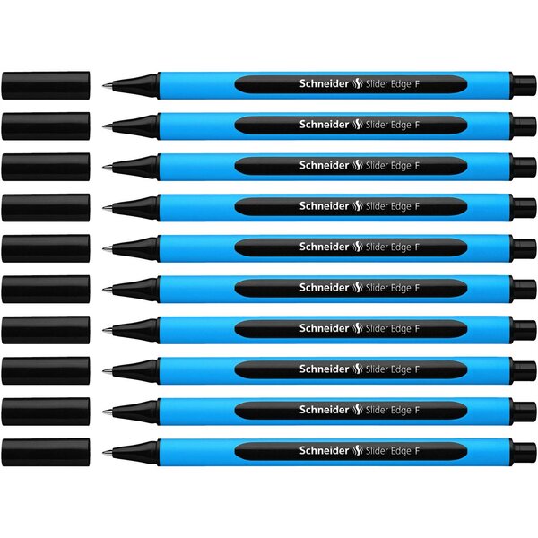Stylo à bille Slider Edge Pointe Fine noir x 10 SCHNEIDER