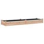 vidaXL Lit surélevé de jardin doublure 240x60x25 cm bois massif sapin