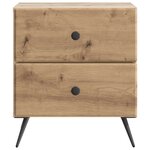 vidaXL Cabinet de chevet Chêne artisanal 43 x 34 5 x 47 5 cm