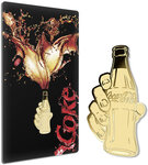 Monnaie COCA-COLA Pop-art Sparkling 1/1000 Oz Medaille Or