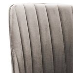 Vidaxl chaise pivotante de salle à manger gris clair velours