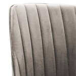 vidaXL Chaise pivotante de salle à manger Gris clair Velours