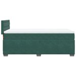 vidaXL Sommier à lattes de lit avec matelas Vert foncé 90x200 cm