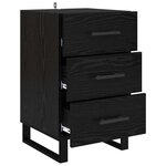 vidaXL Cabinet de chevet Chêne noir 40 x 40 x 66 cm Bois d'ingénierie