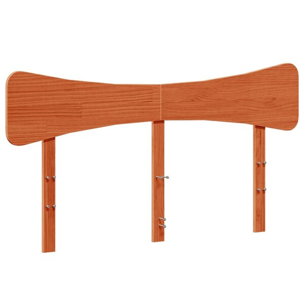 vidaXL Tête de lit cire marron 160 cm bois massif de pin