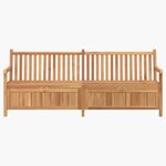 vidaXL Banc de Rangement de Jardin Marron 228 x 60 x 90 cm