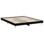 vidaXL Cadre de lit sans matelas noir 180x200 cm bois d'ingénierie