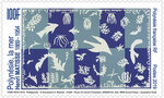 Timbre Polynésie Française - La mer - 150 ans de la naissance de Matisse