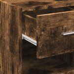 vidaXL Buffet chêne fumé 50x42 5x93 cm bois d'ingénierie