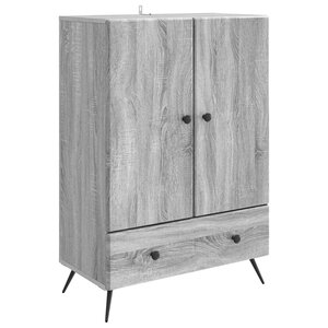 vidaXL Buffet Sonoma gris 66 x 34 5 x 95 cm Bois d'ingénierie