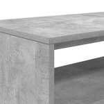 vidaXL Meuble TV gris béton 60x40x40 cm bois d'ingénierie