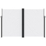 vidaXL Auvent latéral rétractable blanc 220x1000 cm