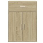 vidaXL Buffet chêne sonoma 60x30x84 cm bois d'ingénierie