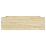 vidaXL Cadre de lit sans matelas chêne sonoma 150x200 cm