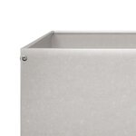 vidaXL Lit surélevé de jardin 100x100x26 cm acier inoxydable