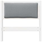 vidaXL Tête de lit Autre Blanc 75 cm Bois massif en pin