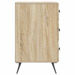 vidaXL Cabinet de chevet avec tiroir Chêne Sonoma 43 x 41 x 66 5 cm