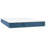 vidaXL Matelas de lit à ressorts ensachés fermeté moyenne 140x220x20 cm velours