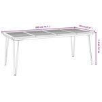 vidaXL Ensemble à manger de jardin 7 Pièces bois d'acacia solide et métal