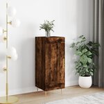 vidaXL Buffet Chêne fumé 34 5x34x90 cm Bois d'ingénierie