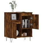 vidaXL Buffet Chêne fumé 60x35x70 cm Bois d'ingénierie