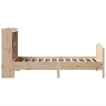 vidaXL Lit bibliothèque sans matelas 75x190 cm bois de pin massif
