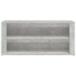 vidaXL Étagère à chaussures Gris béton 100x35x45 cm Bois d'ingénierie