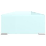 vidaXL Meuble TV/Support pour moniteur 110x30x13 cm verre vert