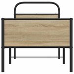 vidaXL Cadre de lit sans matelas 80x200cm chêne sonoma bois ingénierie