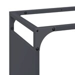 vidaXL Portant de bois chauffage anthracite 60x28x65 cm