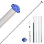 vidaXL Drapeau de la France et mât 6 08 m Aluminium