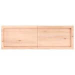 vidaXL Dessus de table 120x40x(2-6) cm bois de chêne massif non traité