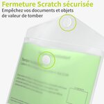 ACROPAQ 10 Pochettes Porte Documents A6 avec Scratch Sécurisée - Pochette De Rangement