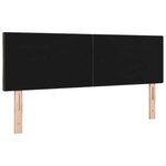 vidaXL Tête de lit avec des lumières à LED Marron 144 cm tissu