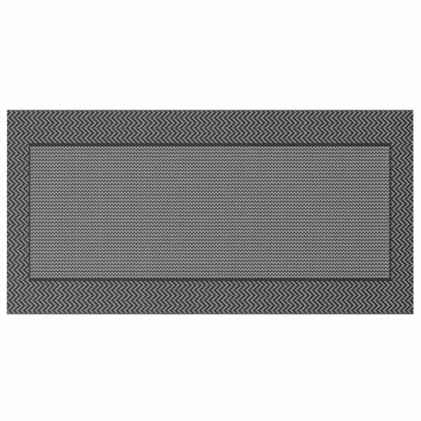 vidaXL Tapis d'extérieur ARAKIL Noir et gris 300 x 600 cm PP