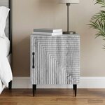 vidaXL Cabinet de chevet Sonoma gris 43 x 34 5 x 50 cm