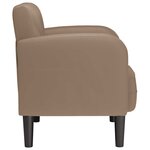 vidaXL Chaise de canapé avec accoudoirs cappuccino noir 54 cm
